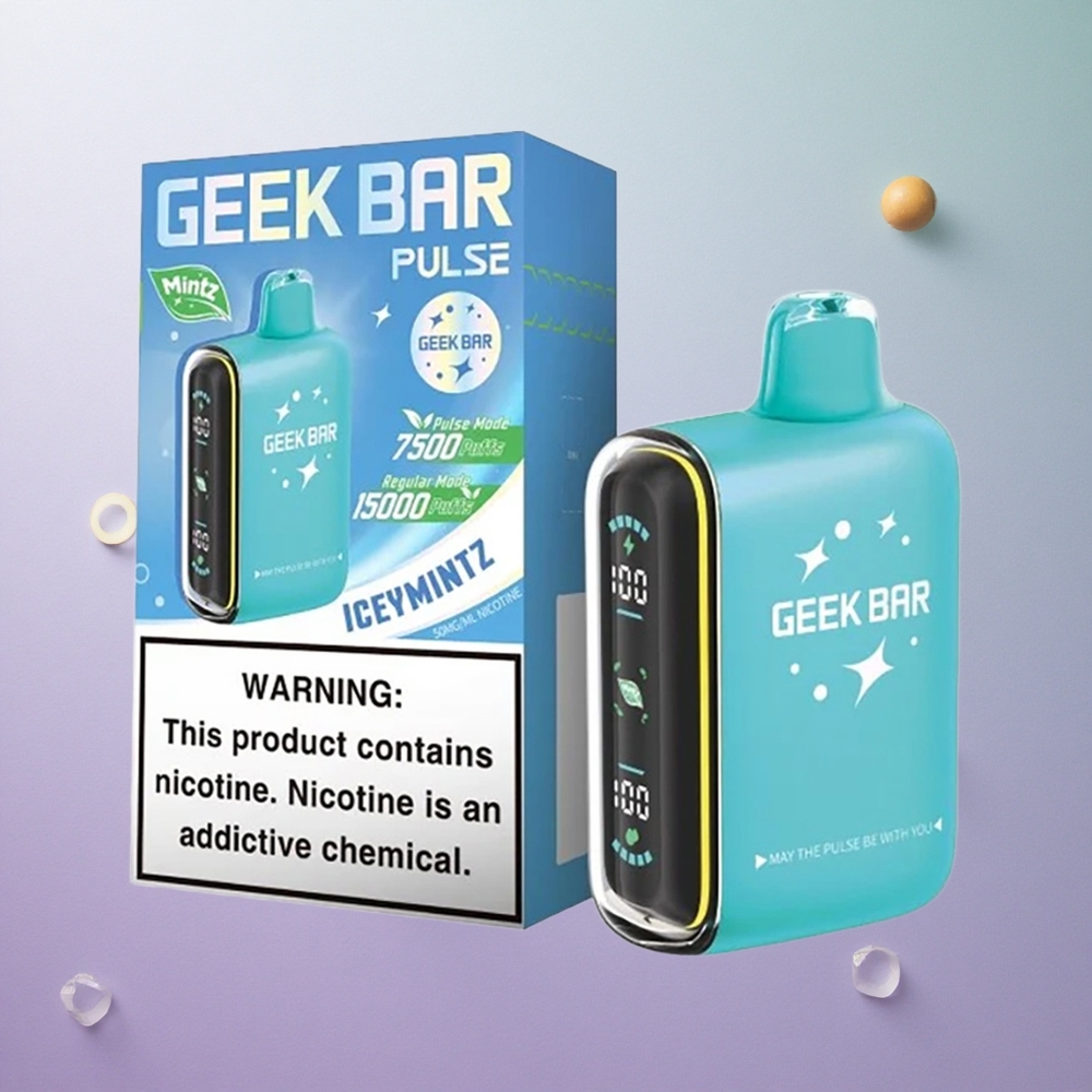 Geek Bar Pulse 15000 Puffs Aroma Menta Italy wholesale Porta USB Type-C