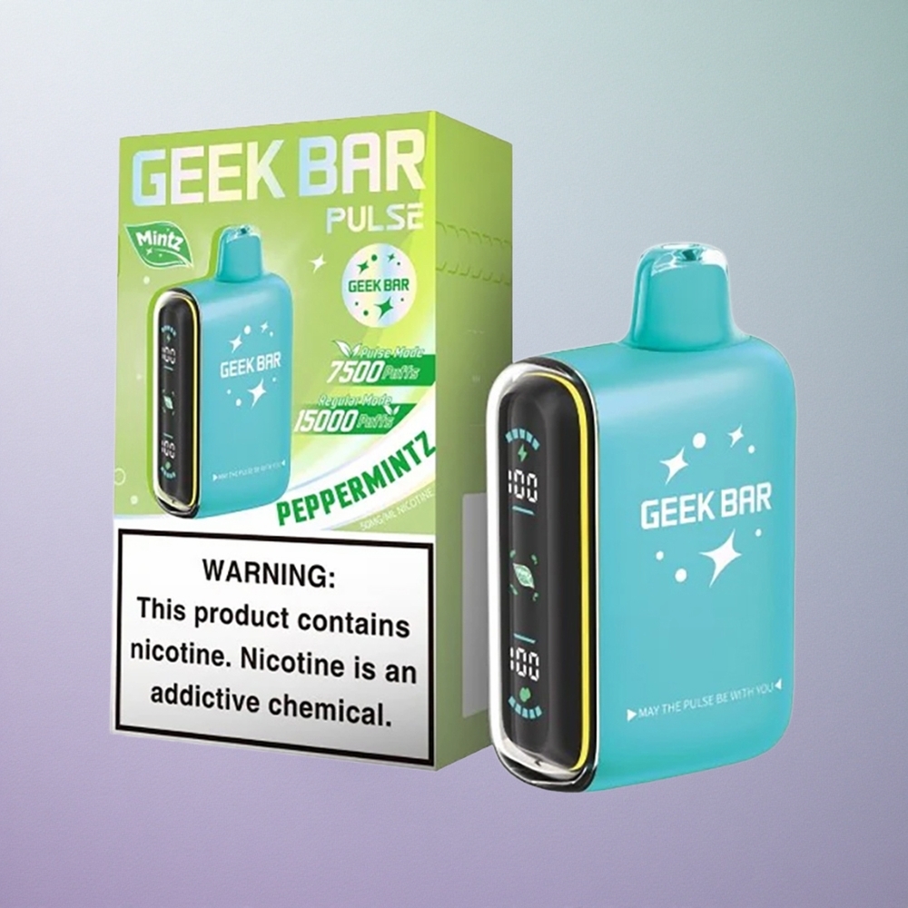 Geek Bar Pulse 15000 Puffs Aroma Menta Italy wholesale Porta USB Type-C