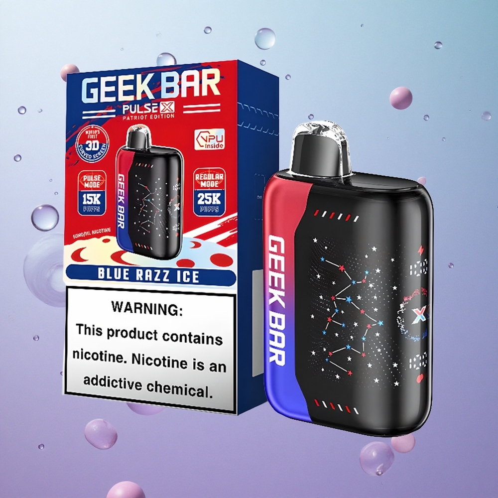GEEK BAR Pulse X 25000 Puffs Patriot Edizione Italiana 18mL E-Liquido Italy wholesale Dual Mesh Coil