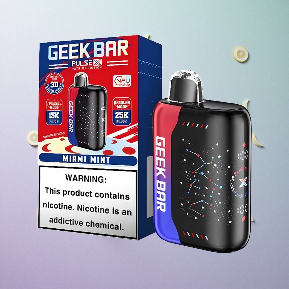 GEEK BAR Pulse X 25000 Puffs Patriot Edizione Italiana 18mL E-Liquido Italy wholesale Dual Mesh Coil