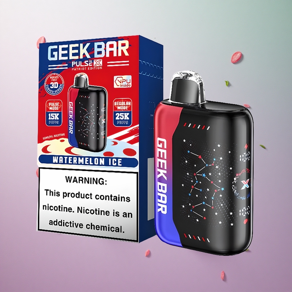 GEEK BAR Pulse X 25000 Puffs Patriot Edizione Italiana 18mL E-Liquido Italy wholesale Dual Mesh Coil