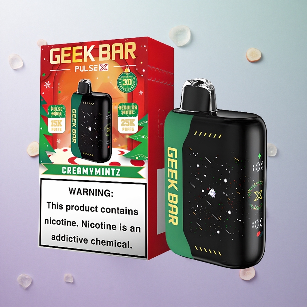 Geek Bar Pulse X 25000 Puffs Edizione Natalizia Italy wholesale con Schermo Curvo 3D e 18mL Liquido Pre-riempito