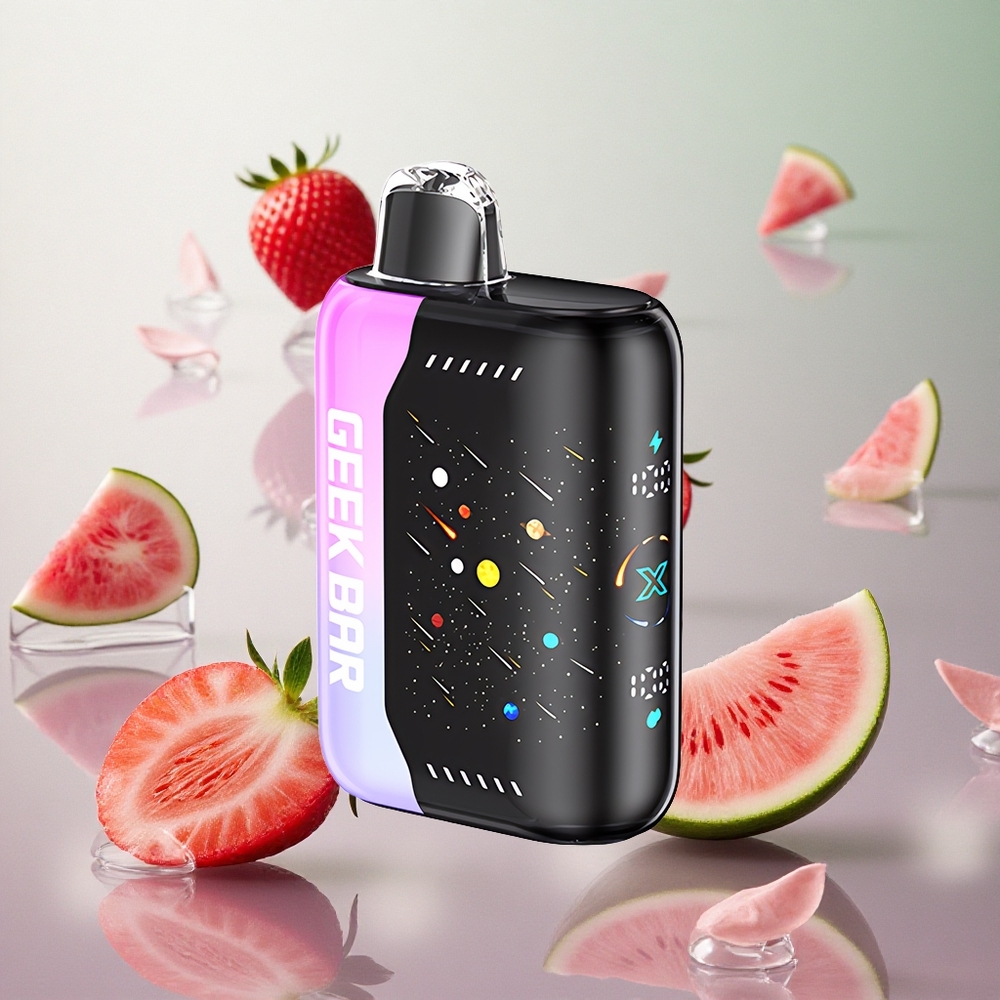 GEEK BAR Pulse X 42K Puffs Meteor Edition Fragola Anguria Italy wholesale Schermo Curvo 3D Dual Mesh Coil
