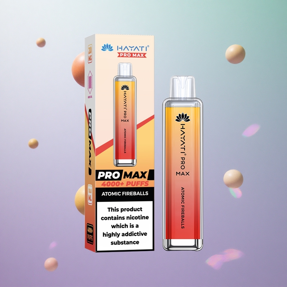 Hayati Pro Max 4000 Puffs Atomic Fireballs Peperoncino Italy wholesale 2% 5% Nicotina
