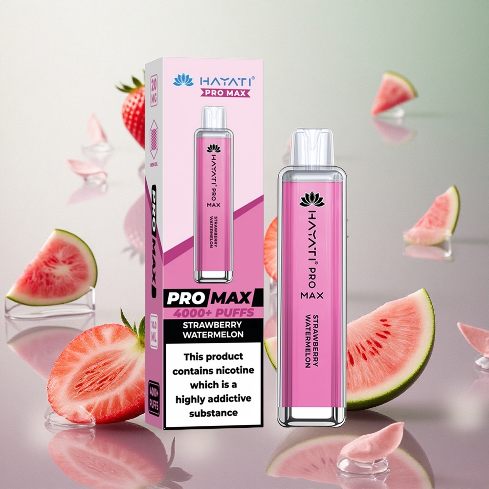 Hayati Pro Max 4000 Puffs Fragola Anguria Italy wholesale con batteria ricaricabile 1400mAh