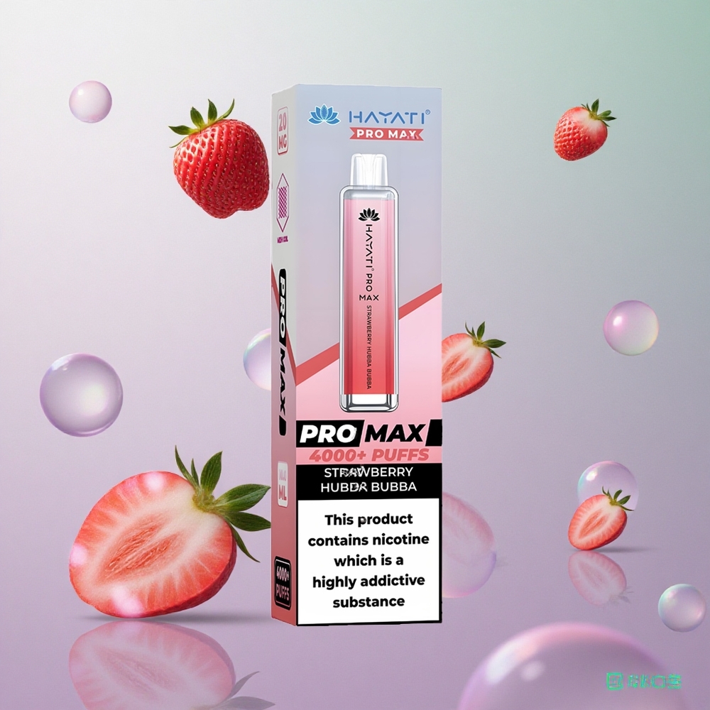 Hayati Pro Max 4000 Puffs Fragola Hubba Bubba Italy wholesale Ricaricabile 1400mAh