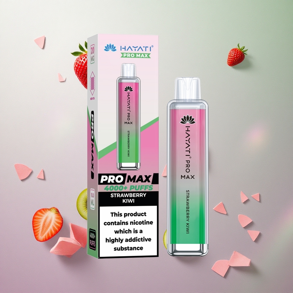 Hayati Pro Max 4000 Puffs Fragola Kiwi Italy wholesale Dual 1.1 Ohm Mesh Coil