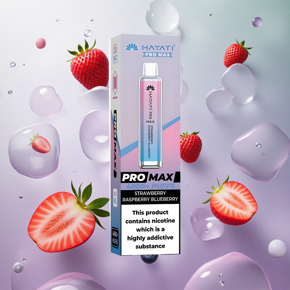 Hayati Pro Max 4000 Puffs Fragola Lampone Mirtillo Italy wholesale Ricaricabile 1400mAh