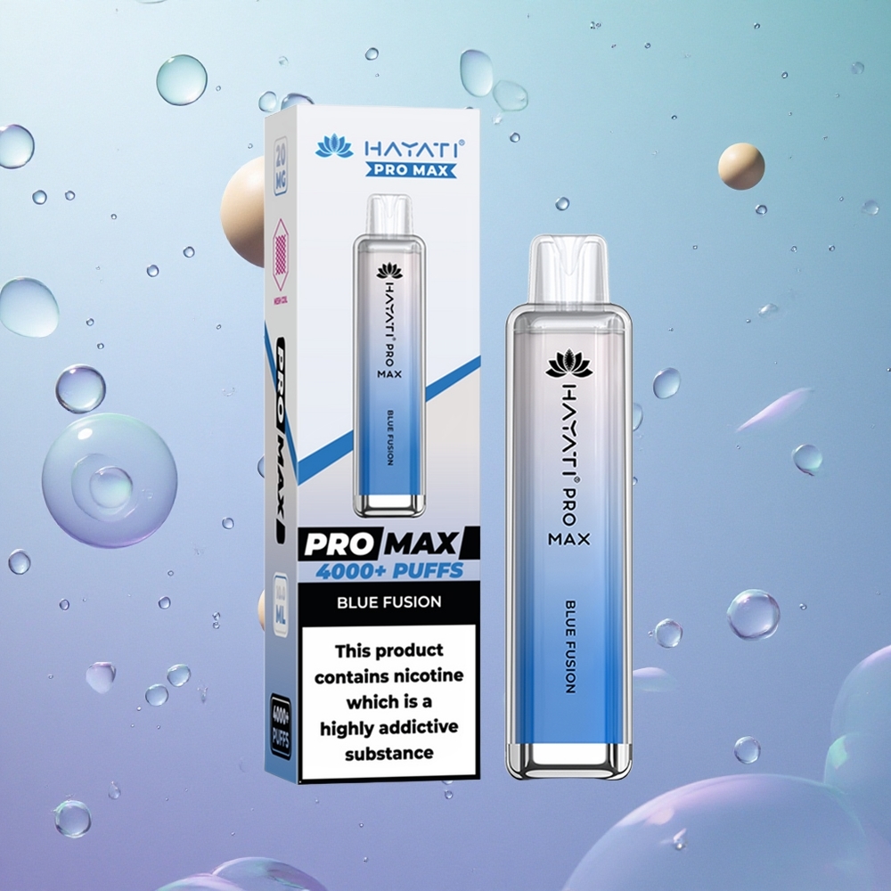 Hayati Pro Max 4000 Puffs Fusion Blu Italy wholesale Dual 1.1 Ohm Mesh Coil