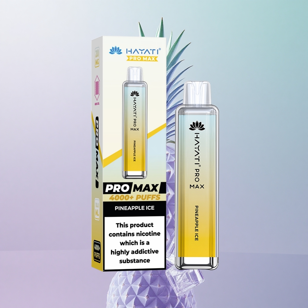 Hayati Pro Max 4000 Puffs Ghiaccio Ananas Italy wholesale Ricaricabile 1400mAh