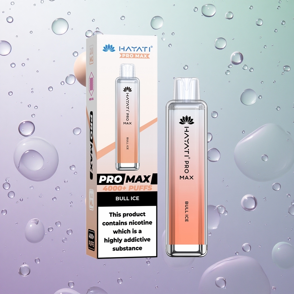 Hayati Pro Max 4000 Puffs Ghiaccio Toro Italy wholesale 2% 5% Nicotina