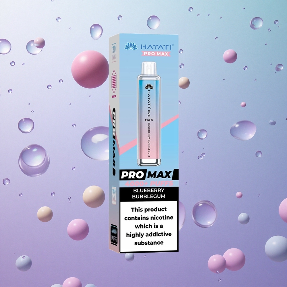 Hayati Pro Max 4000 Puffs Gommosa Mirtillo Italy wholesale Dual 1.1 Ohm Mesh Coil