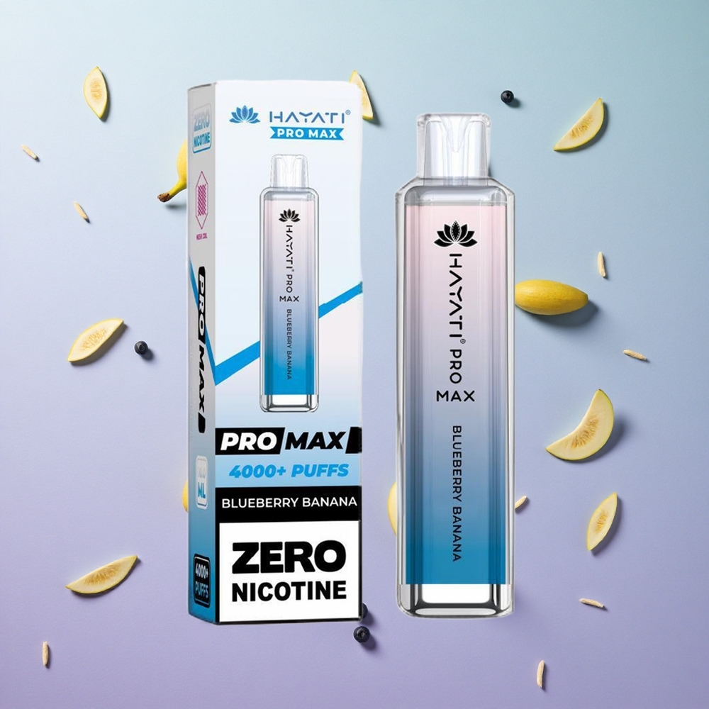 Hayati Pro Max 4000 Puffs Mirtillo Banana Italy wholesale Dual 1.1 Ohm Mesh Coil
