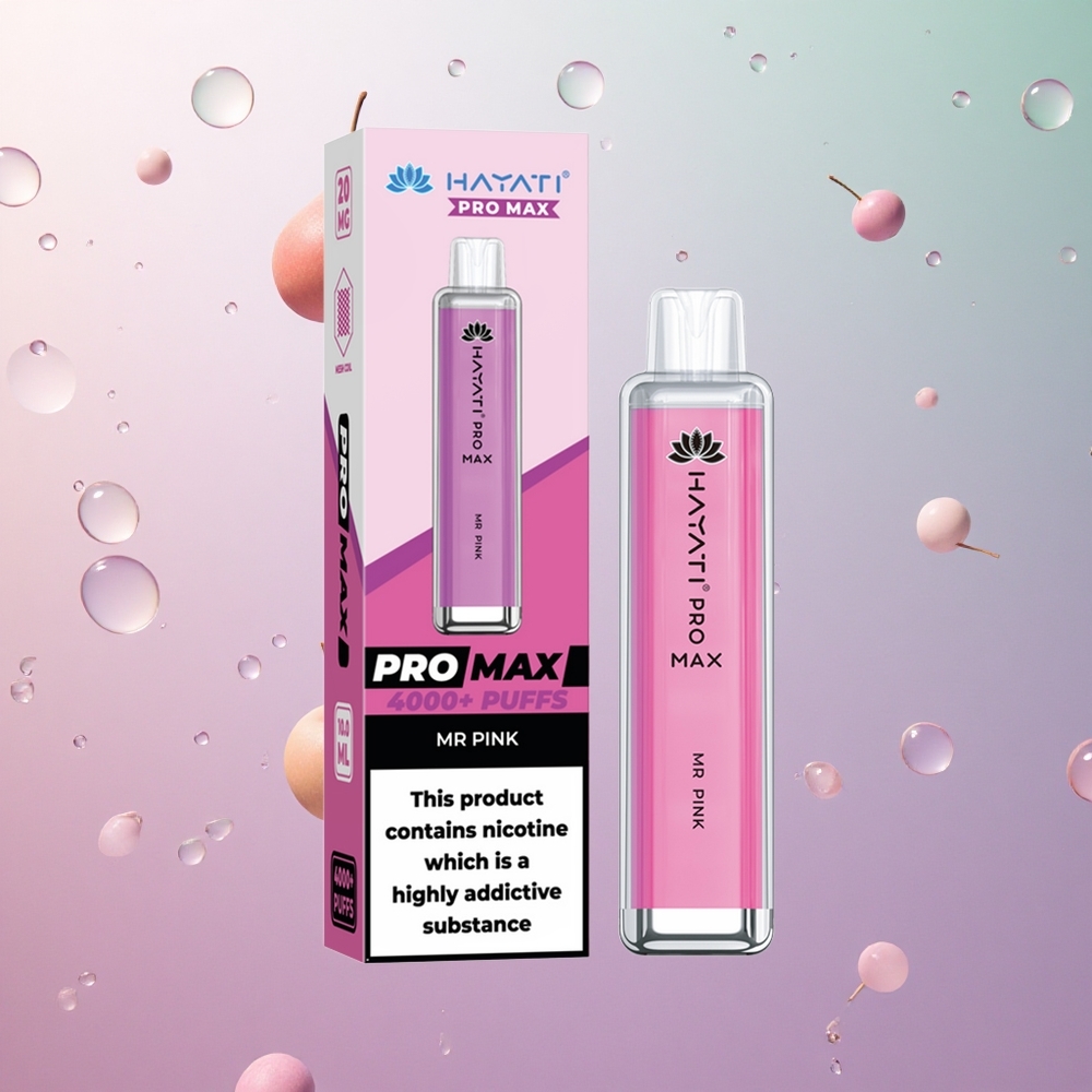 Hayati Pro Max 4000 Puffs Rosa Mr Italia wholesale Dual 1.1 Ohm Mesh Coil