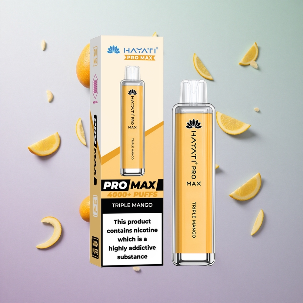 Hayati Pro Max 4000 Puffs Triple Mango Gusto Italia wholesale Ricaricabile 1400mAh