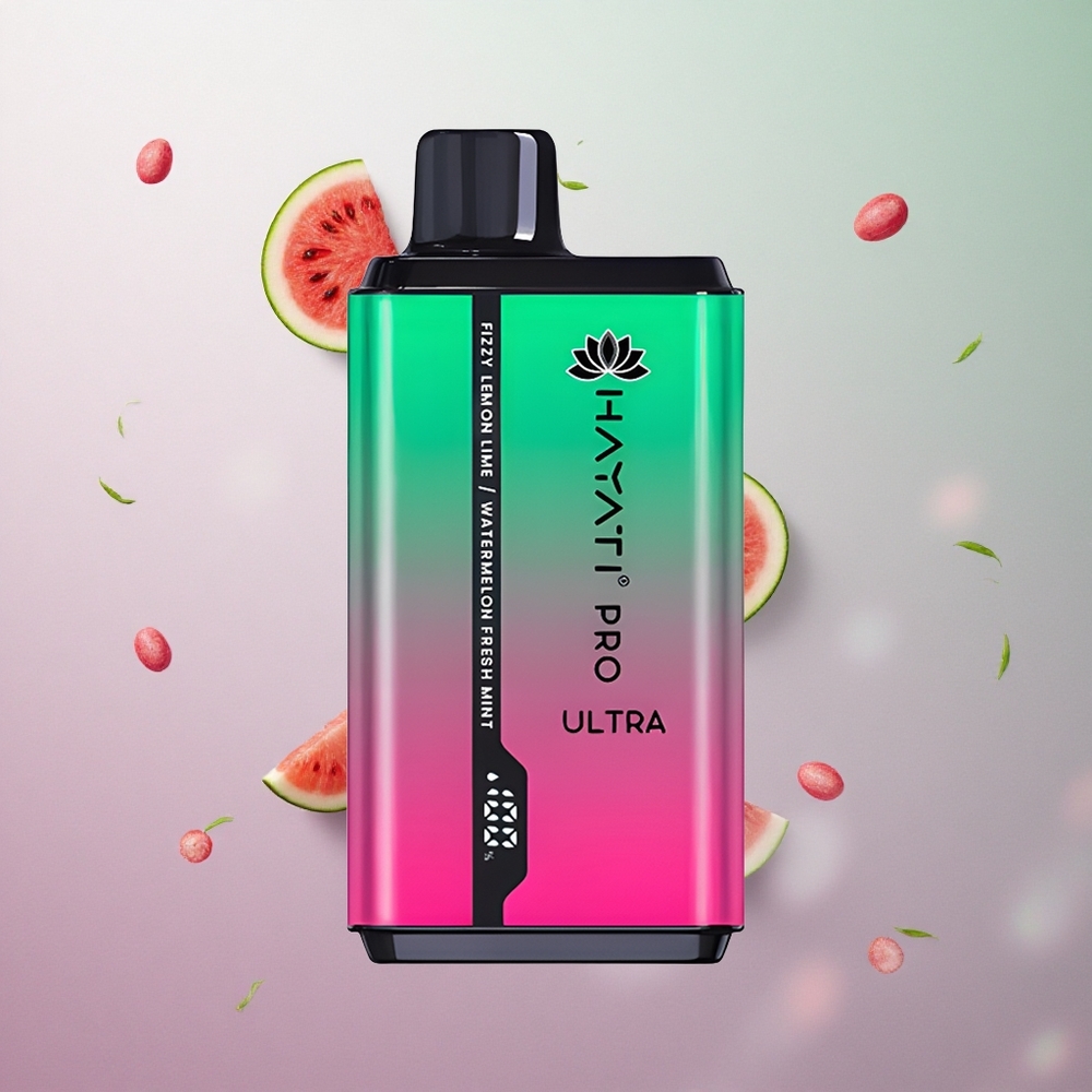 Hayati Pro Ultra 15000 Puffs Gusto Limone & Lime Frizzante Italy wholesale 2% Nicotina 24ml E-Liquido