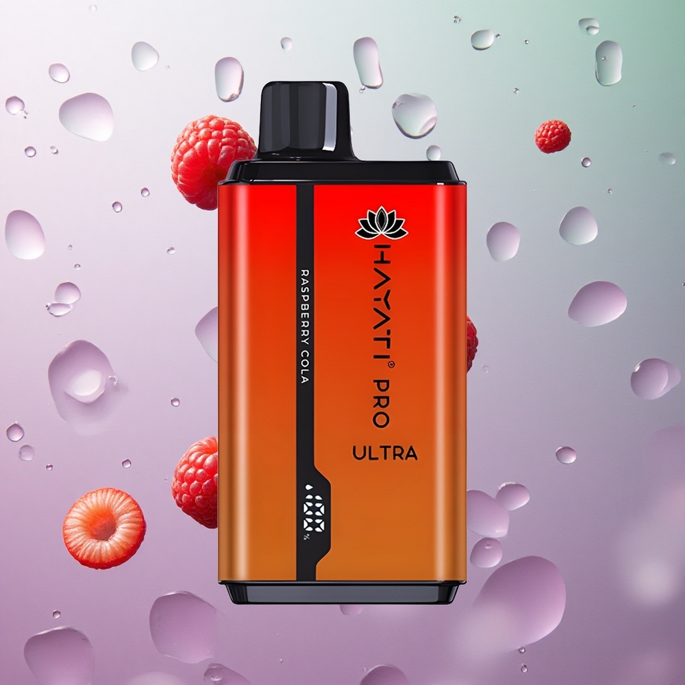 Hayati Pro Ultra 15000 Puffs Lampone Cola Italy wholesale 2 12ml 2% Nicotina 49 Gusti