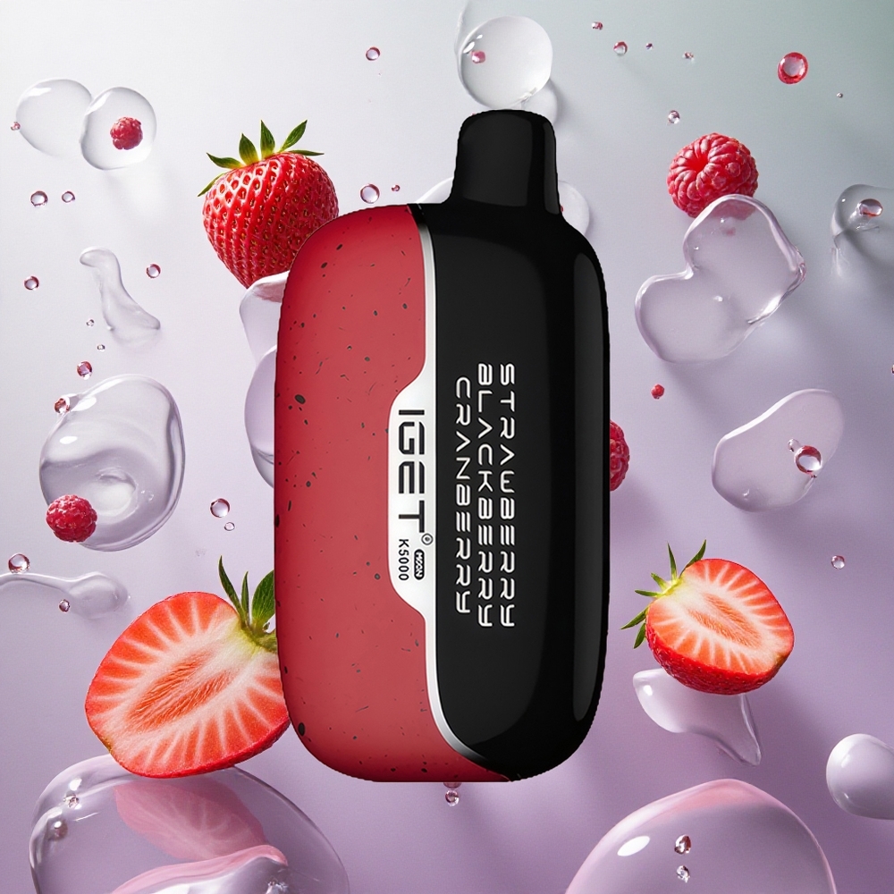 IGET Moon K5000 Fragola Mora Mirtillo Rosso 5000 Puffs Italy wholesale PC Mesh Coil 1.35 Ohm
