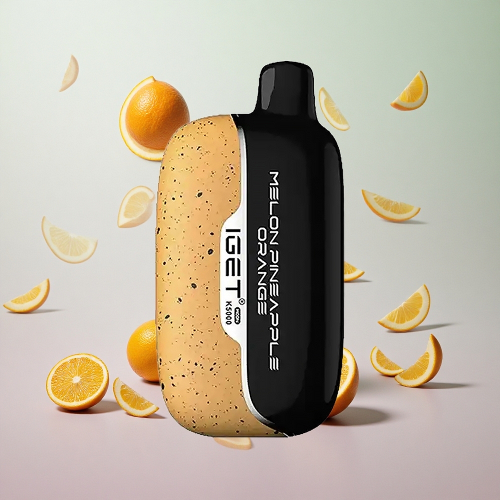 IGET Moon K5000 Puffs Melone Ananas Arancia Italy wholesale PC Mesh Coil 1.35 Ohm