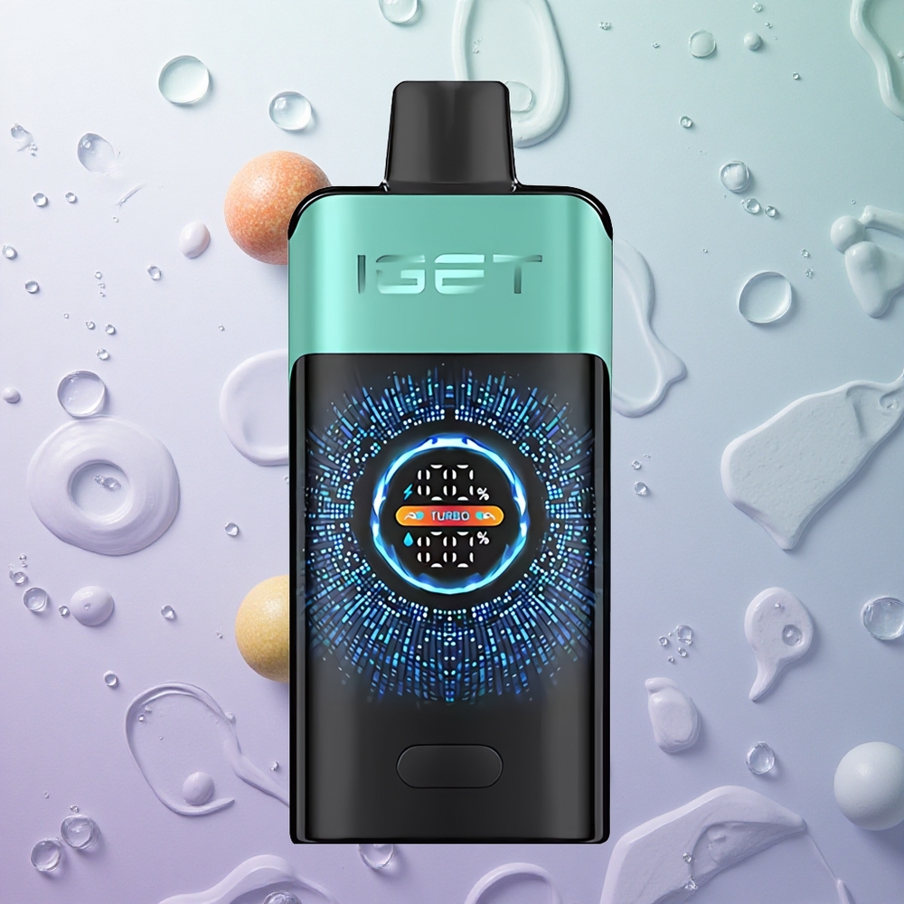 IGET ONE 12000 Puffs Disposable Vape Menta Fresca di Montagna Ghiacciata Italy wholesale Schermo Curvo a Colori
