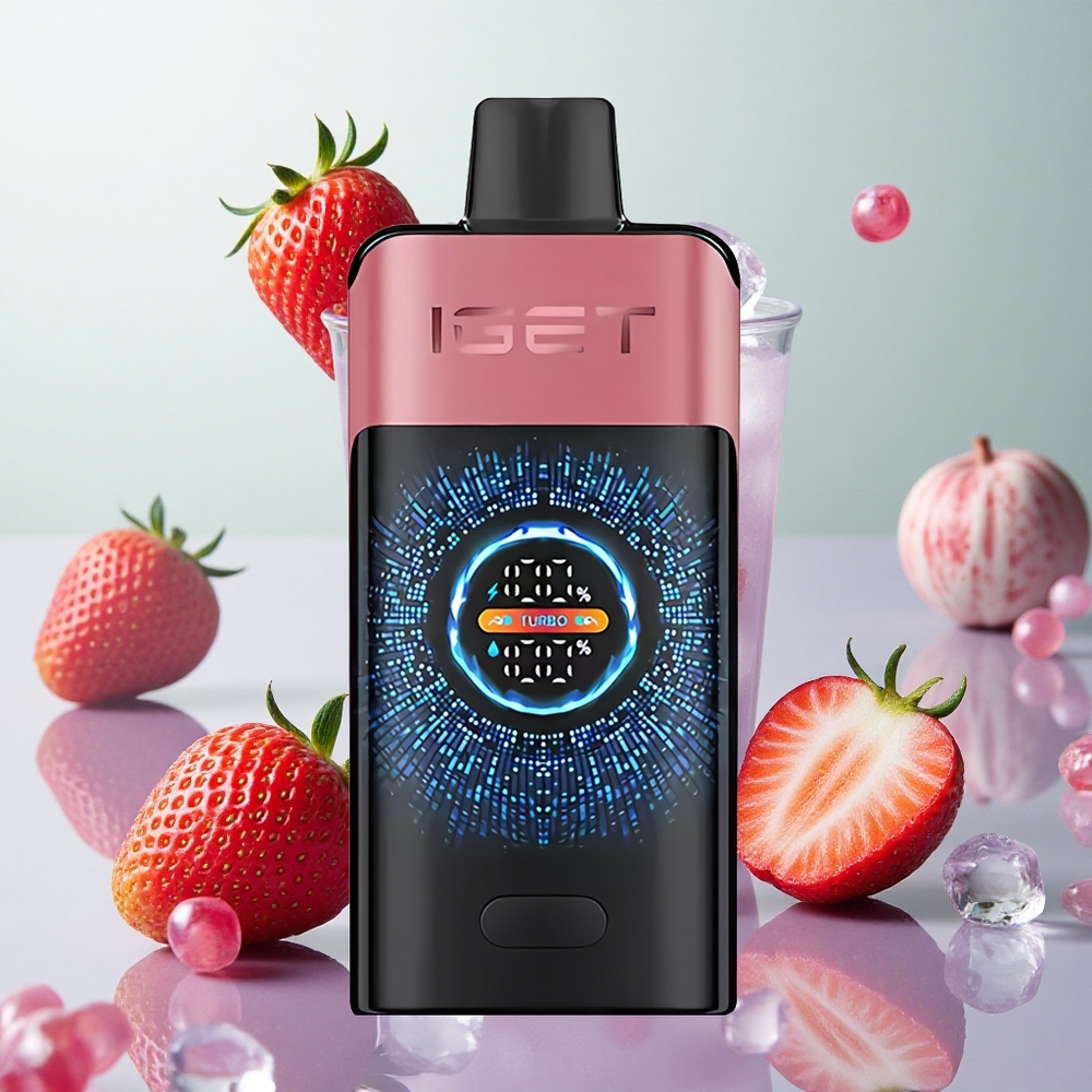IGET ONE 12000 Puffs Fragola Melagrana Ghiaccio Italy wholesale Schermo Curvo a Colori