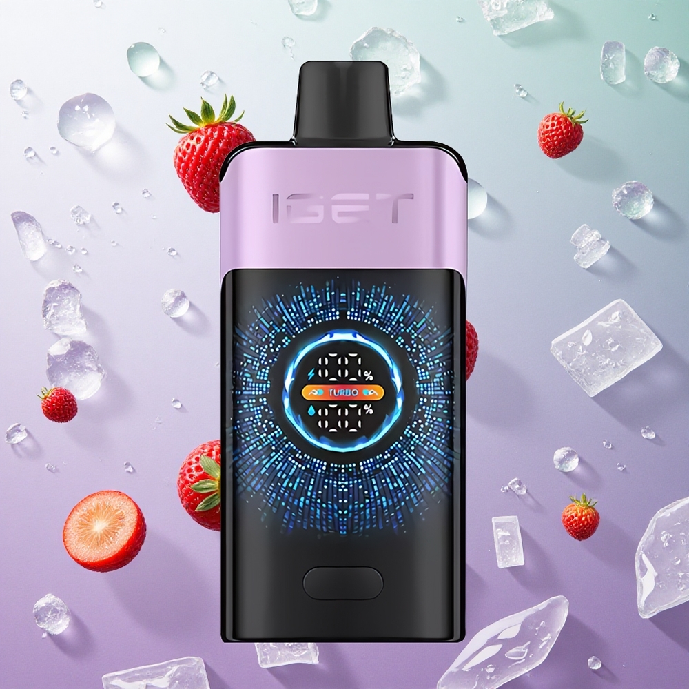 IGET ONE 12000 Puffs Misto Frutti di Bosco Ghiaccio Italy wholesale Schermo Curvo a Colori Grande
