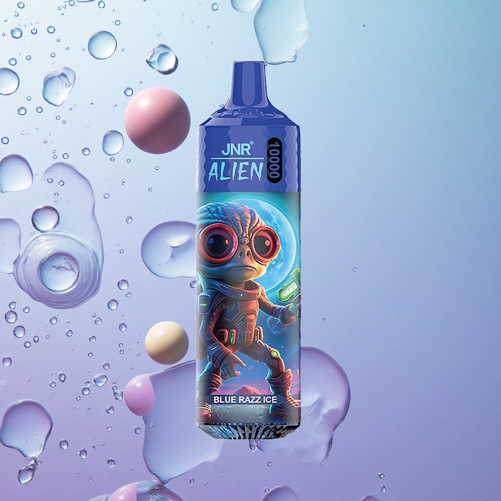 JNR Alien 10000 Puffs Blue Razz Ghiaccio Italy wholesale Con 20ml E-liquid e Carica Rapida Type-C