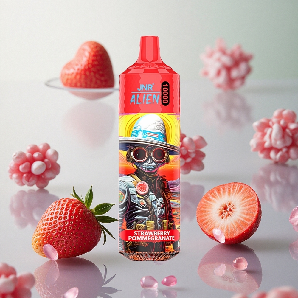 JNR Alien 10000 Puffs Fragola Melograno Italy wholesale Ricarica Rapida Type-C LED RGB