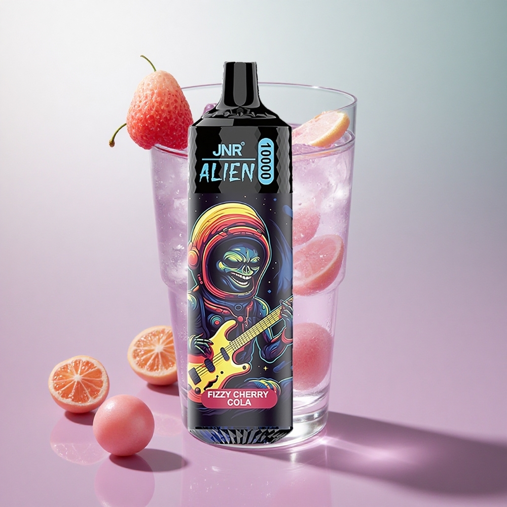JNR Alien 10000 Puffs Frizzante Ciliegia Cola Italy wholesale Ricarica Rapida Type-C Design Sportivo