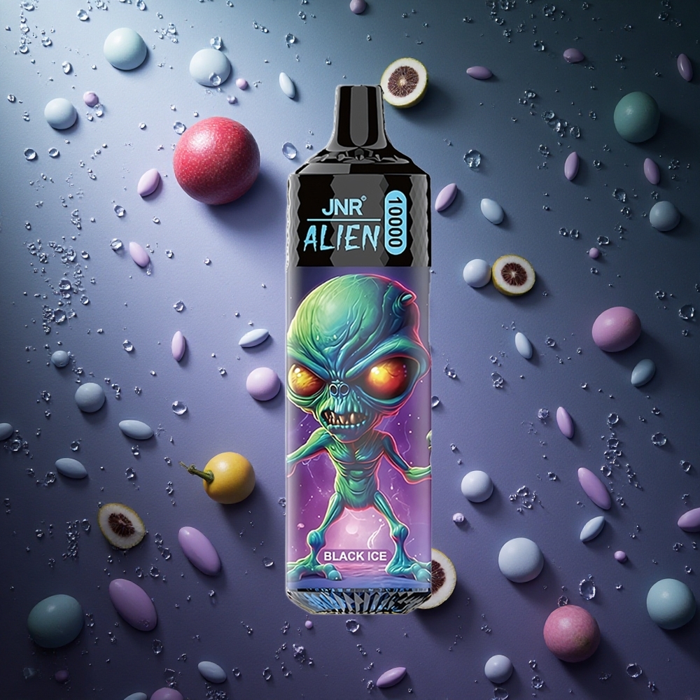 JNR Alien 10000 Puffs Ghiaccio Nero Italy wholesale 850mAh RGB LED