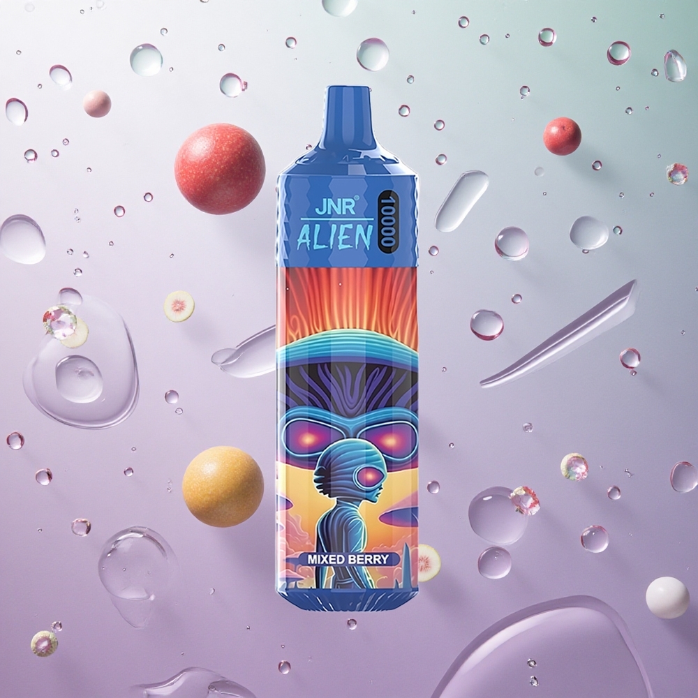 JNR Alien 10000 Puffs Misto Frutti di Bosco Italy wholesale Ricarica Rapida Type-C LED RGB