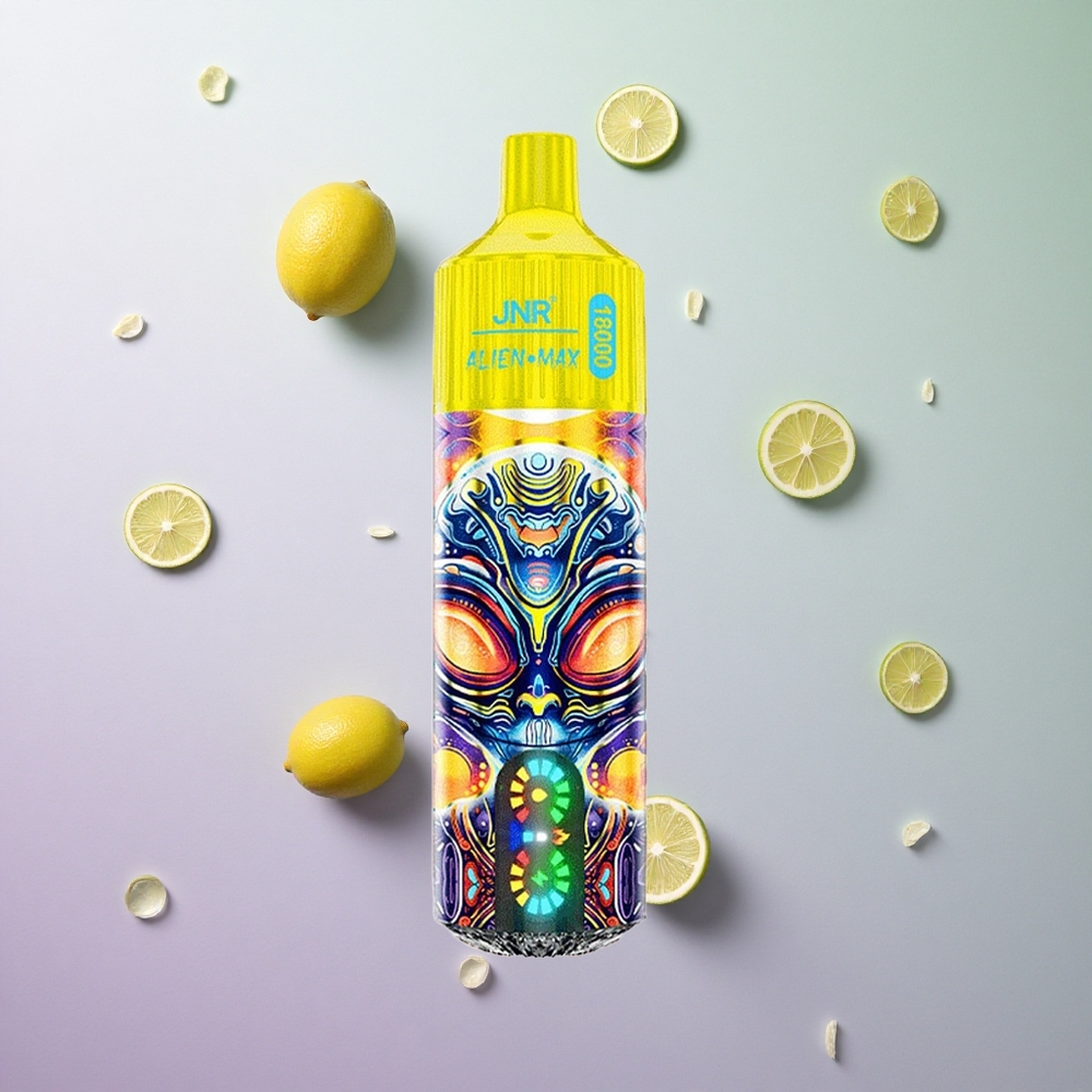 JNR Alien Max 18000 Puffs Limone & Lime Italy wholesale Schermo LED Intelligente, Doppia Bobina Mesh