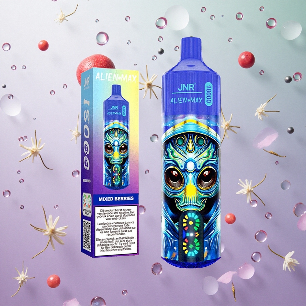 JNR Alien Max 18000 Puffs Misto di Bacche Italy wholesale Display LED Intelligente