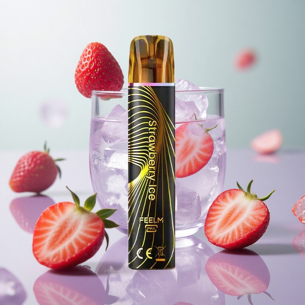 JNR Black&Golden 600+200 Puffs Fragola Ghiaccio Italy wholesale TPD certificato