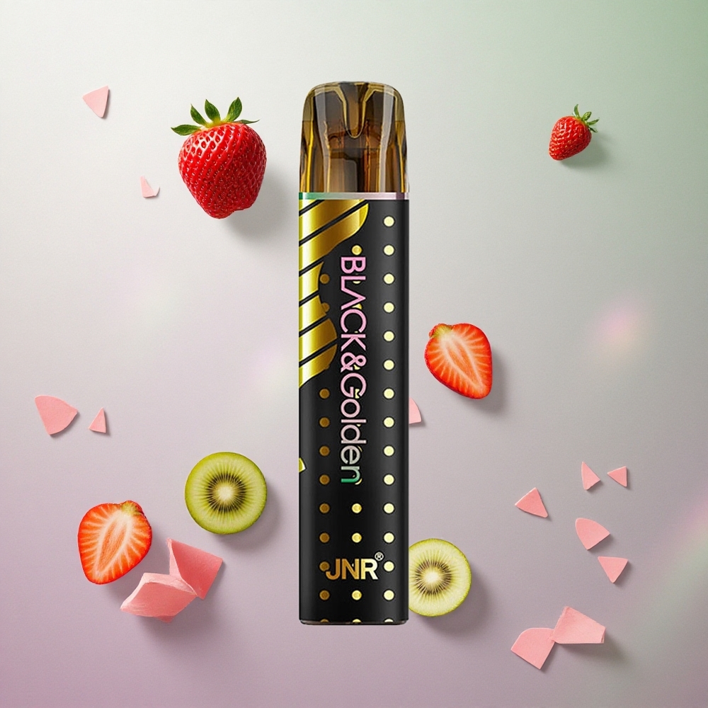 JNR Black&Golden 600+200 Puffs Fragola Kiwi Italy wholesale 550mAh 2ml