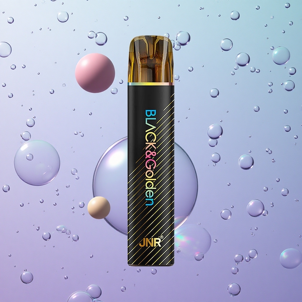 JNR Black&Golden 600+200 Puffs Gomma da Masticare al Mirtillo Disposable Vape Italy wholesale Capacità 2ml E-Liquido