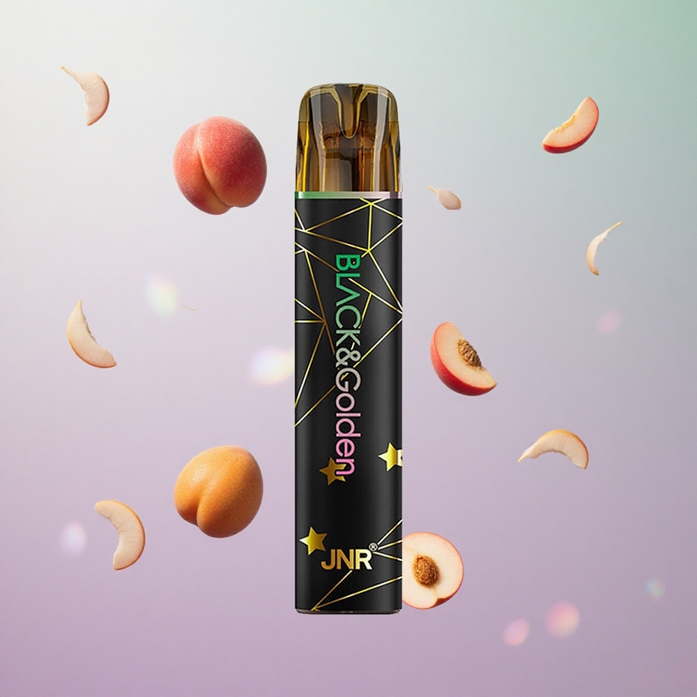 JNR Black&Golden 600+200 Puffs Pesca Italy wholesale 2ml E-Liquid 2% Nicotina