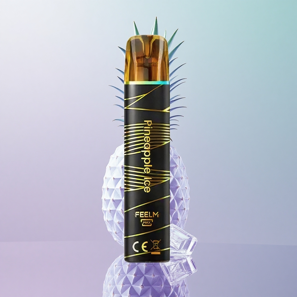 JNR Black&Golden 600+200 Puffs Sigaretta Elettronica Monouso Ananas Ghiaccio Italy wholesale 550mAh 2% Nicotina