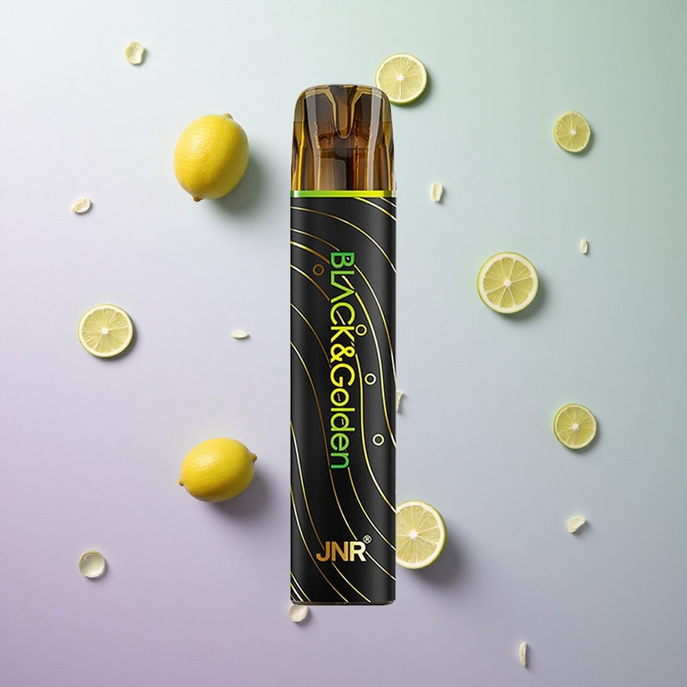 JNR Black&Golden 600+200 Puffs Sigaretta Elettronica Monouso Limone & Lime Italy wholesale Capacità Batteria 550mAh