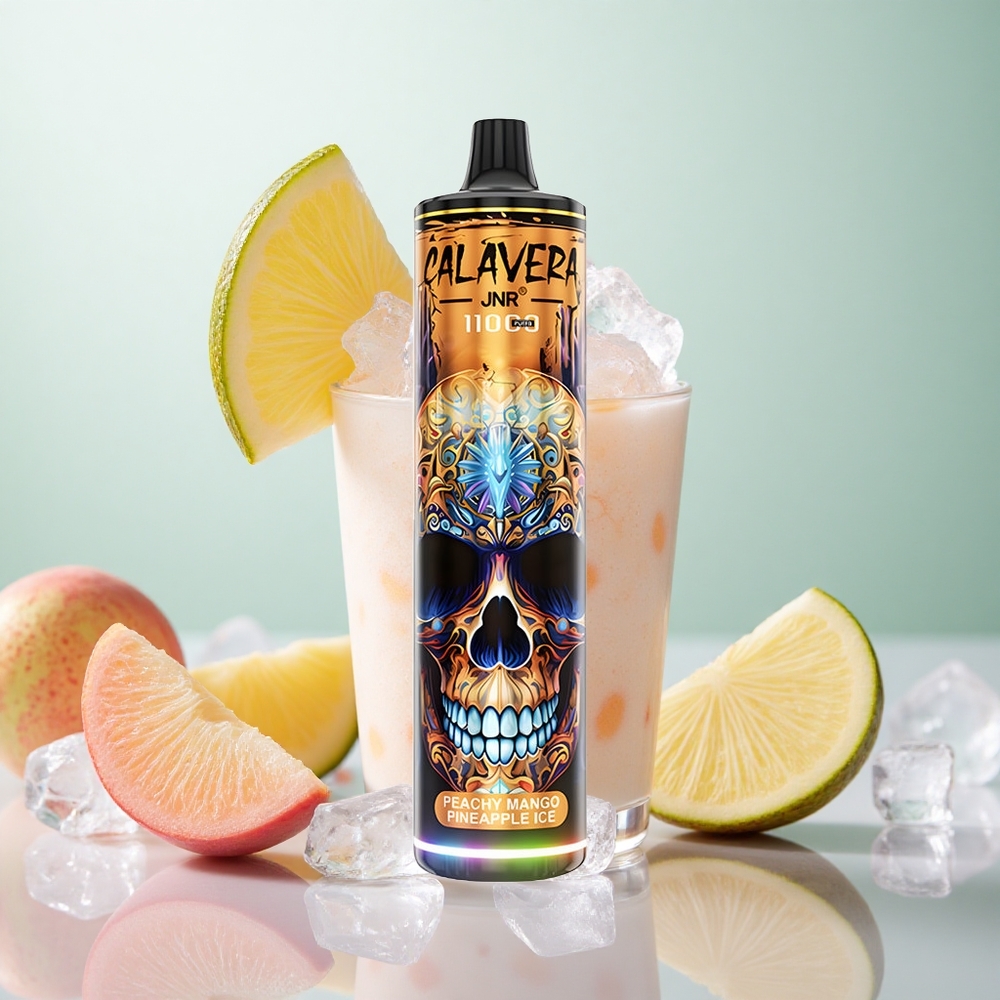 JNR Calavera 11000 Puffs Disposable Vape Pesca Mango Ananas Ghiaccio Italy wholesale Tipo-C 21ml