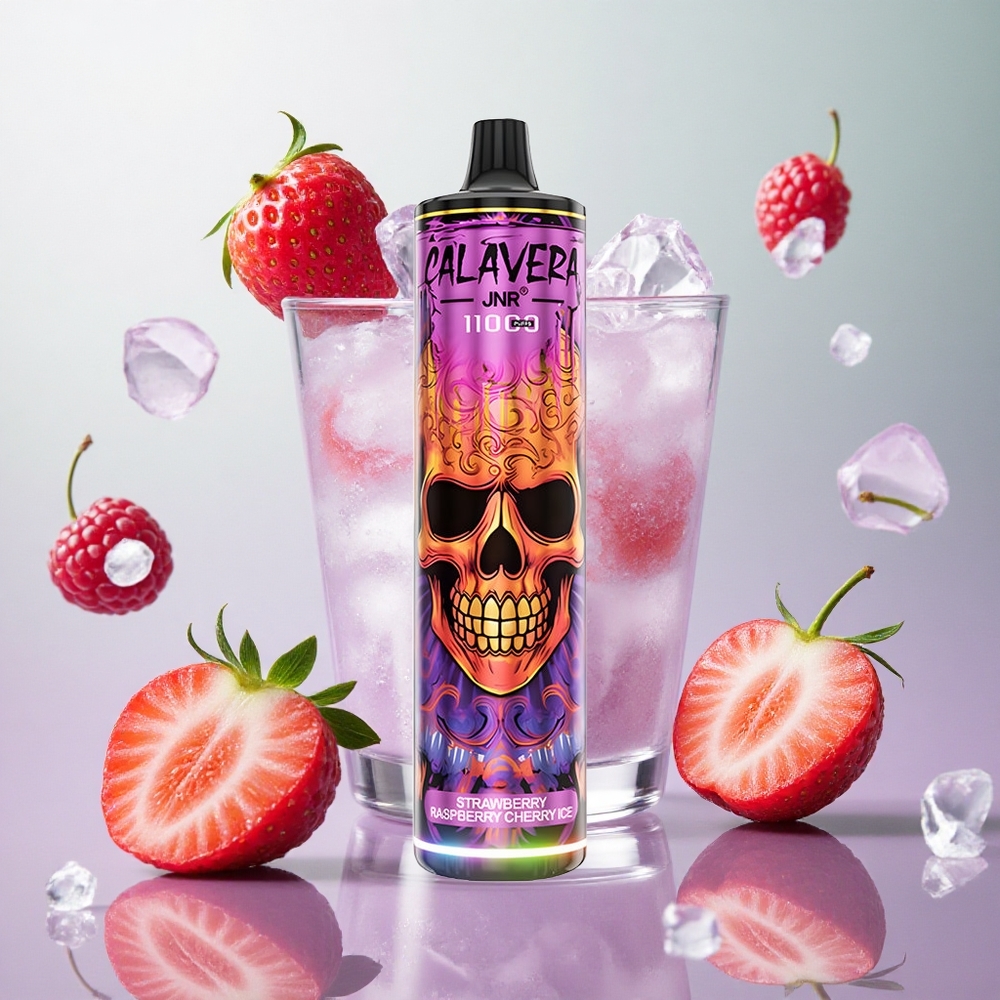 JNR Calavera 11000 Puffs Fragola Lampone Ciliegia Ice Italy wholesale Tipo-C 21ml