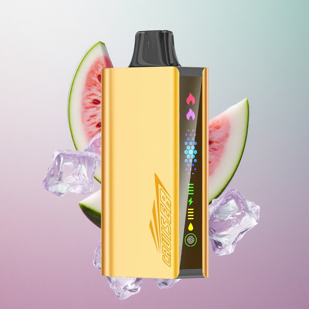 JNR Cruiser 12000 Puffs Anguria Ghiaccio Italy wholesale 3500 mAh Batteria Integrata Corpo in Alluminio