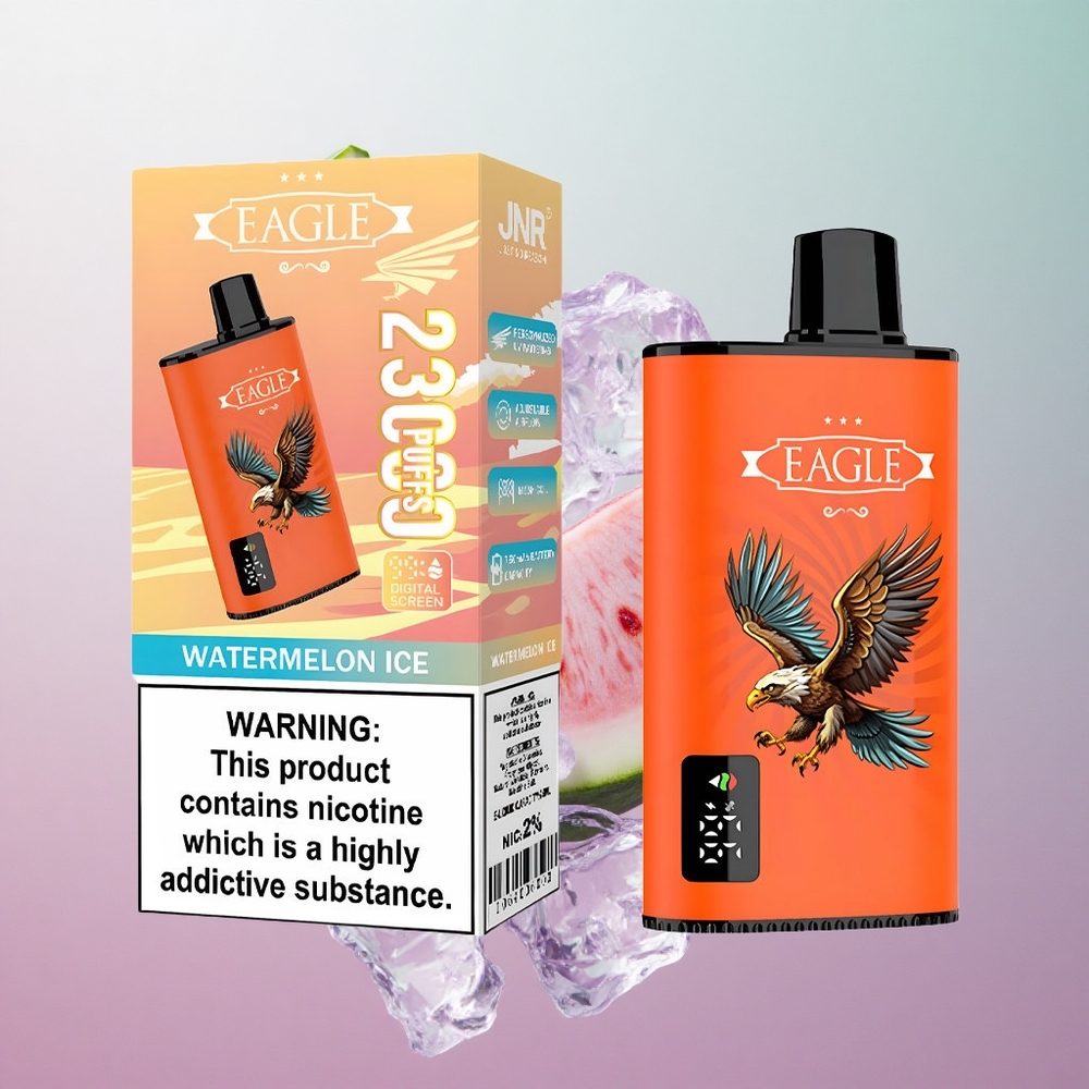 JNR EAGLE Smart 23000 Puffs Anguria Ghiaccio Italy wholesale Schermo Digitale Flusso d\'Aria Regolabile