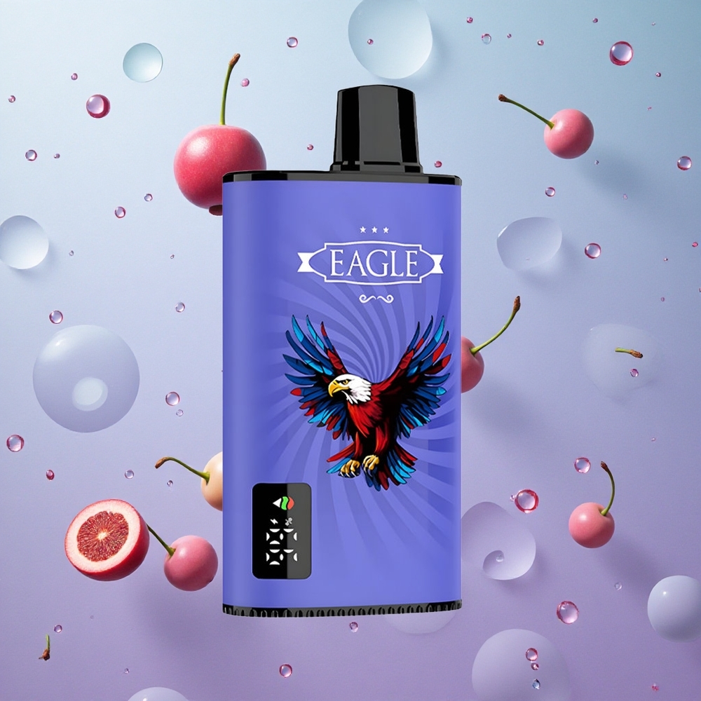 JNR EAGLE Smart 23000 Puffs Blocco Misto Lampone Ciliegia Italy wholesale Schermo Digitale Tipo-C