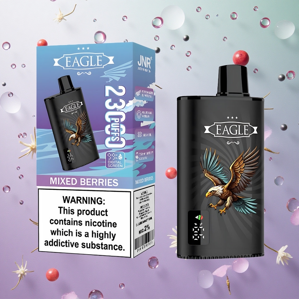 JNR EAGLE Smart 23000 Puffs Disposable Vape Frutti di Bosco Italy wholesale Schermo Digitale Tipo-C
