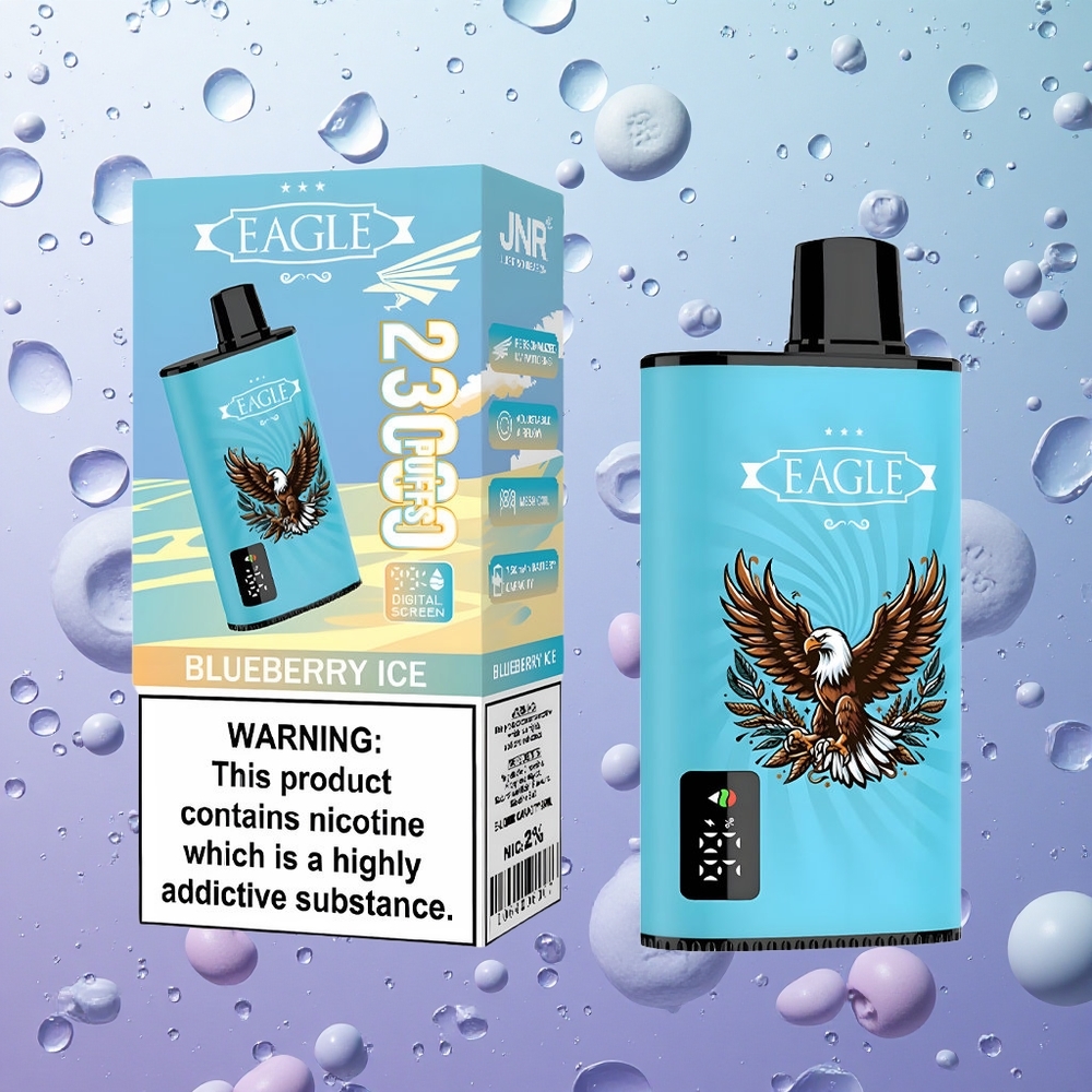 JNR EAGLE Smart 23000 Puffs Disposable Vape Mirtillo Ghiaccio Italy wholesale Schermo Digitale 1.0ohm Mesh Coil