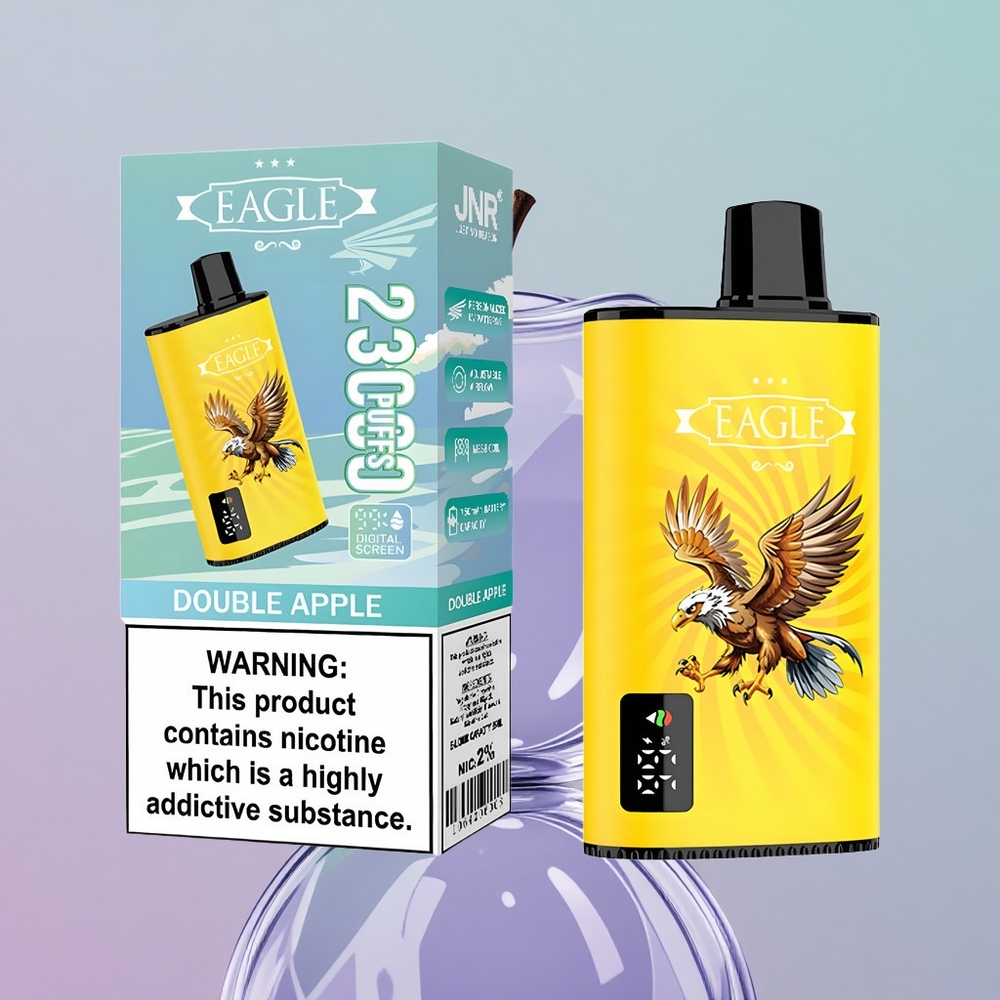 JNR EAGLE Smart 23000 Puffs Doppia Mela Italy wholesale Schermo Digitale 25ml