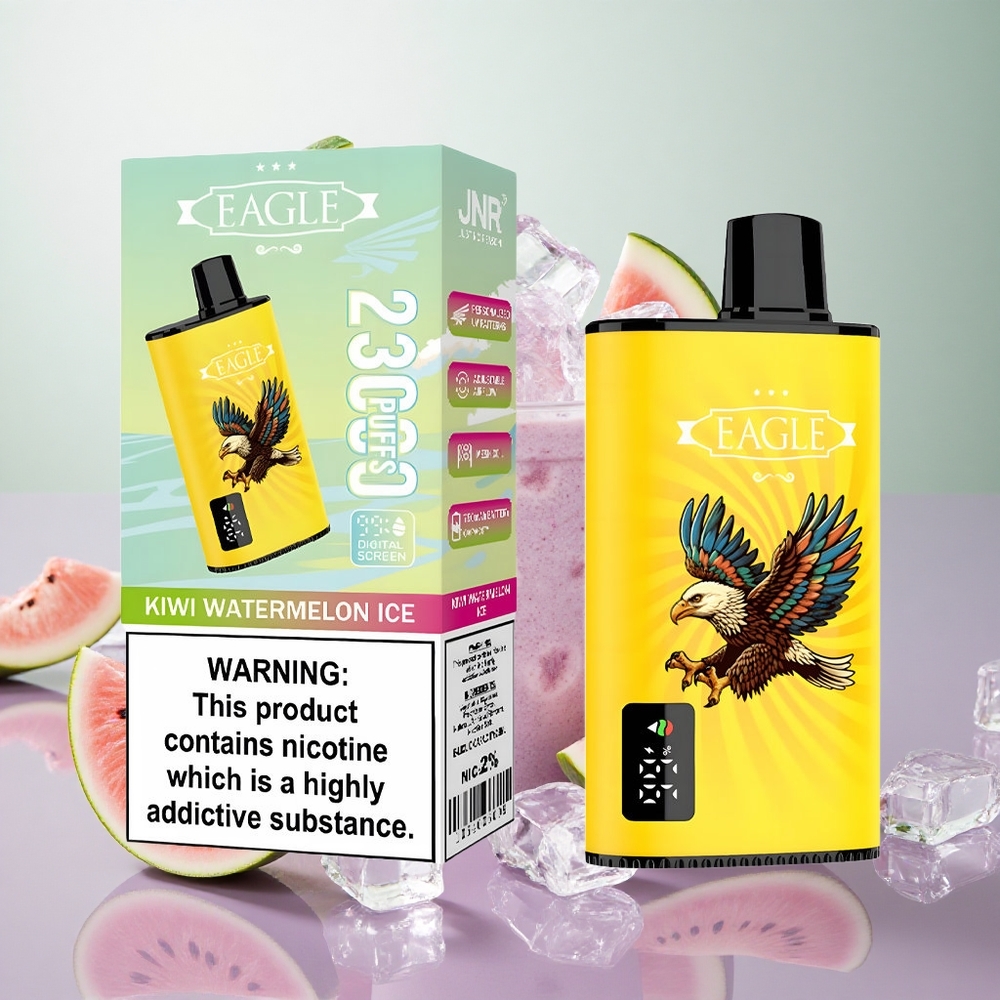 JNR EAGLE Smart 23000 Puffs Kiwi Anguria Ghiaccio Italy wholesale Schermo Digitale Flusso d\'Aria Regolabile