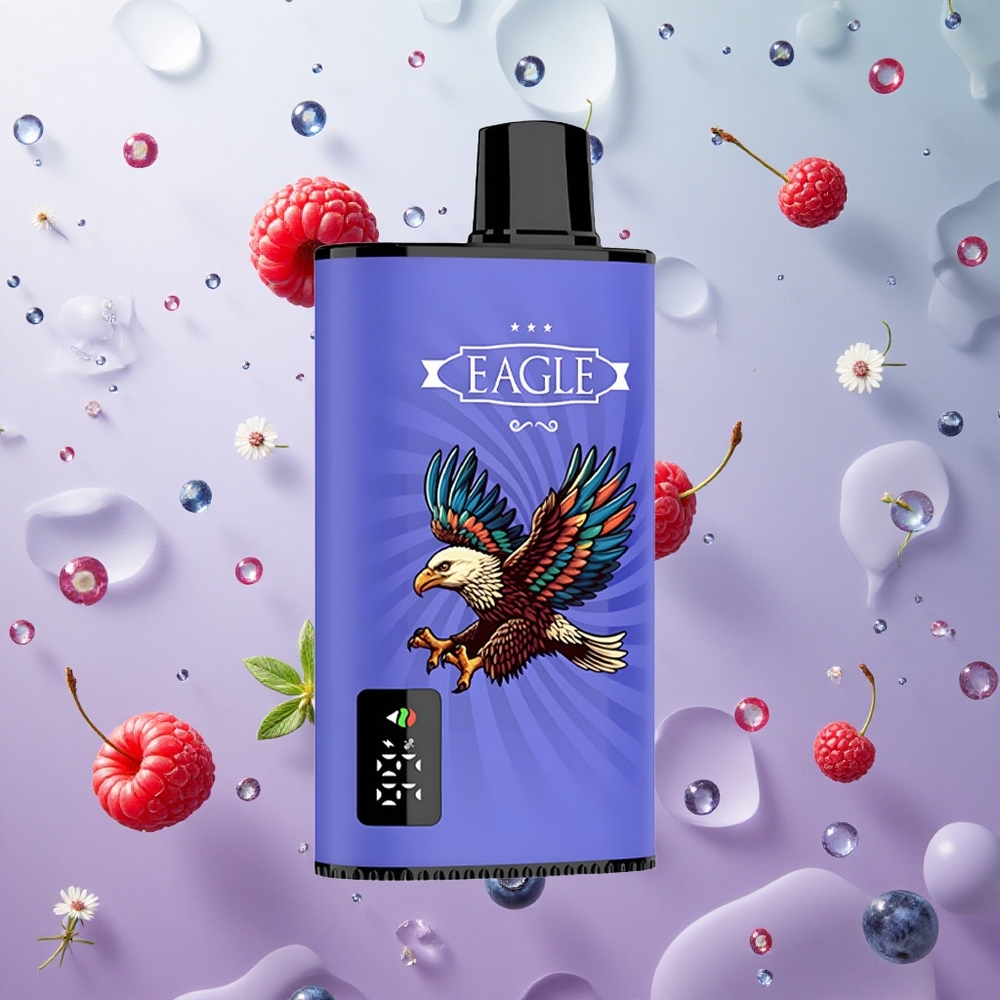JNR EAGLE Smart 23000 Puffs Mirtillo Lampone Ciliegia Italy wholesale Schermo Digitale 1.0ohm Mesh Coil
