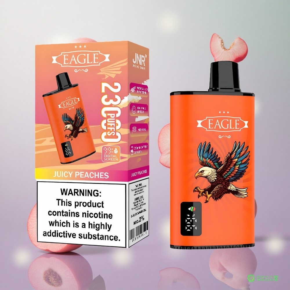 JNR EAGLE Smart 23000 Puffs Pesche Succose Schermo Digitale 25ml Italy wholesale